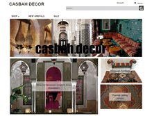 Tablet Screenshot of casbahdecor.com